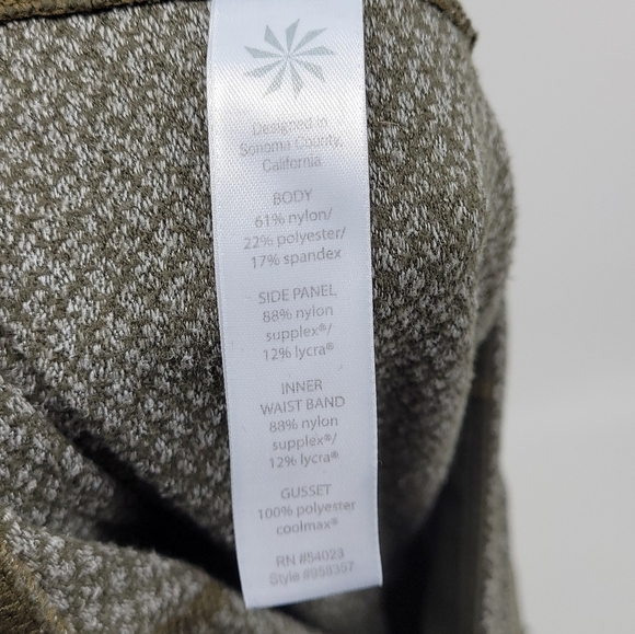 Athleta Womens Dark Green Green Criss Cross Drifter Tights Size M - Picture 7 of 10